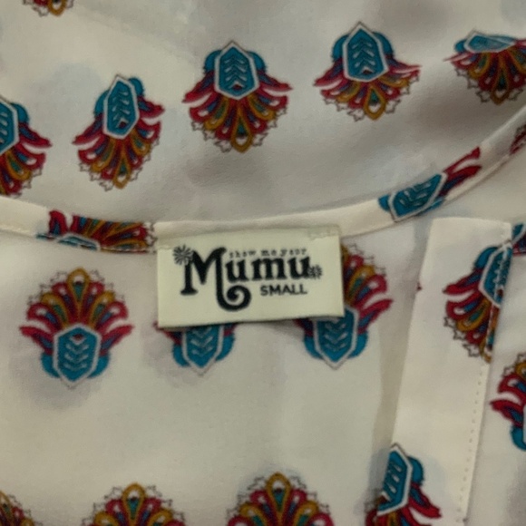 Show Me Your Mu Mu Jamie Tunic Boho Hippie Floral Mini Dress Size Small - Picture 5 of 8